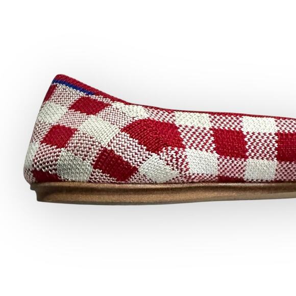 Rothy’s x Marta Ferri Loafers Womens 6 Red White Gingham Pull On Limited Edition - Picture 9 of 16